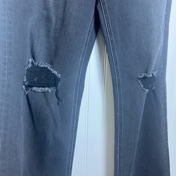 Velvet Black Distressed Wide Leg Jeans Size 28 NWT - Picture 5 of 11